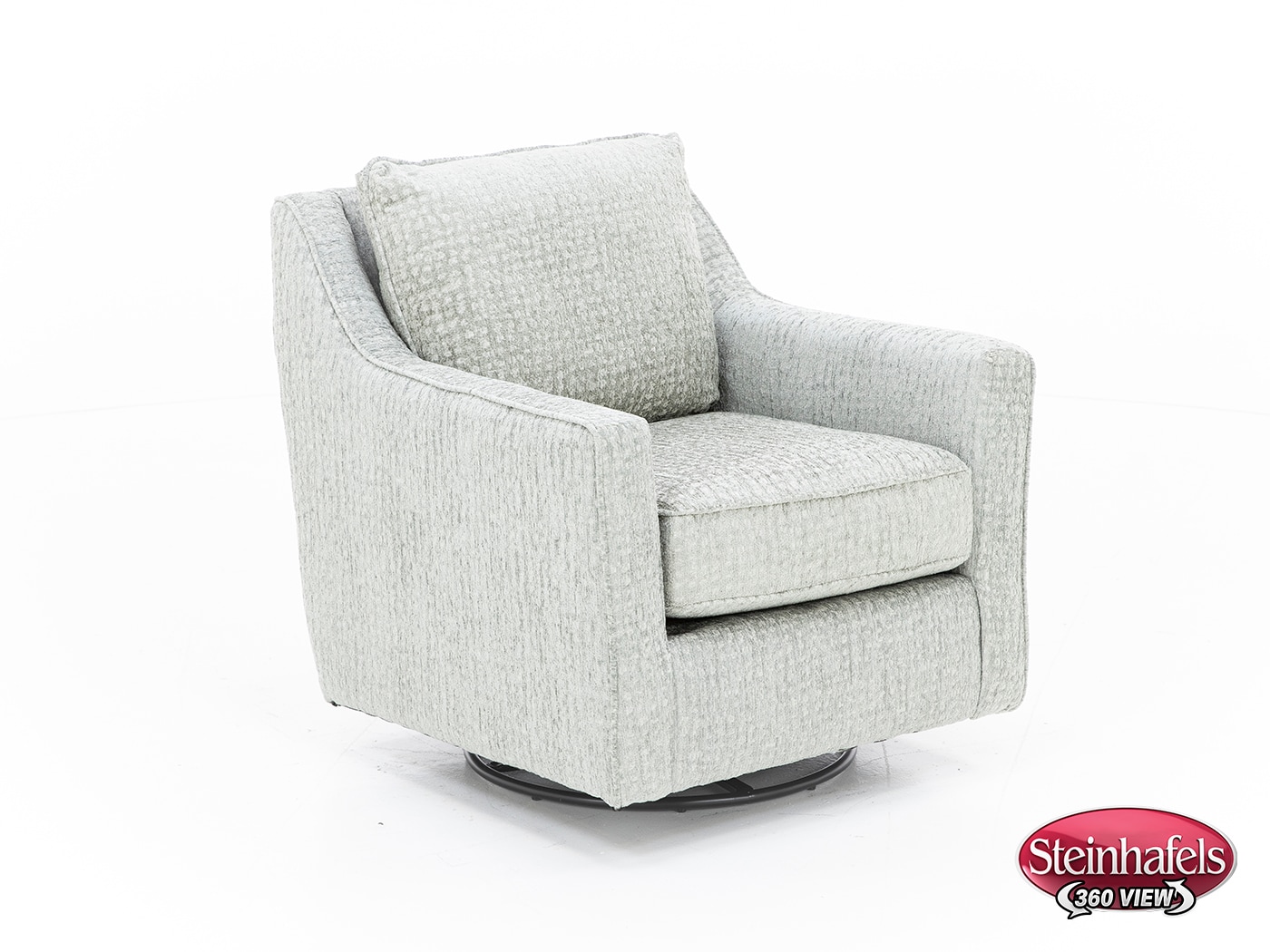 fusion furniture grey swivel chair  image z  