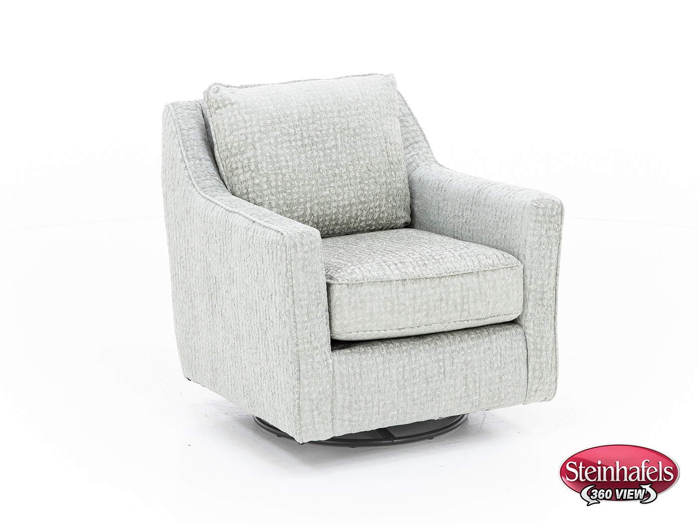 fusion furniture grey swivel chair  image z  