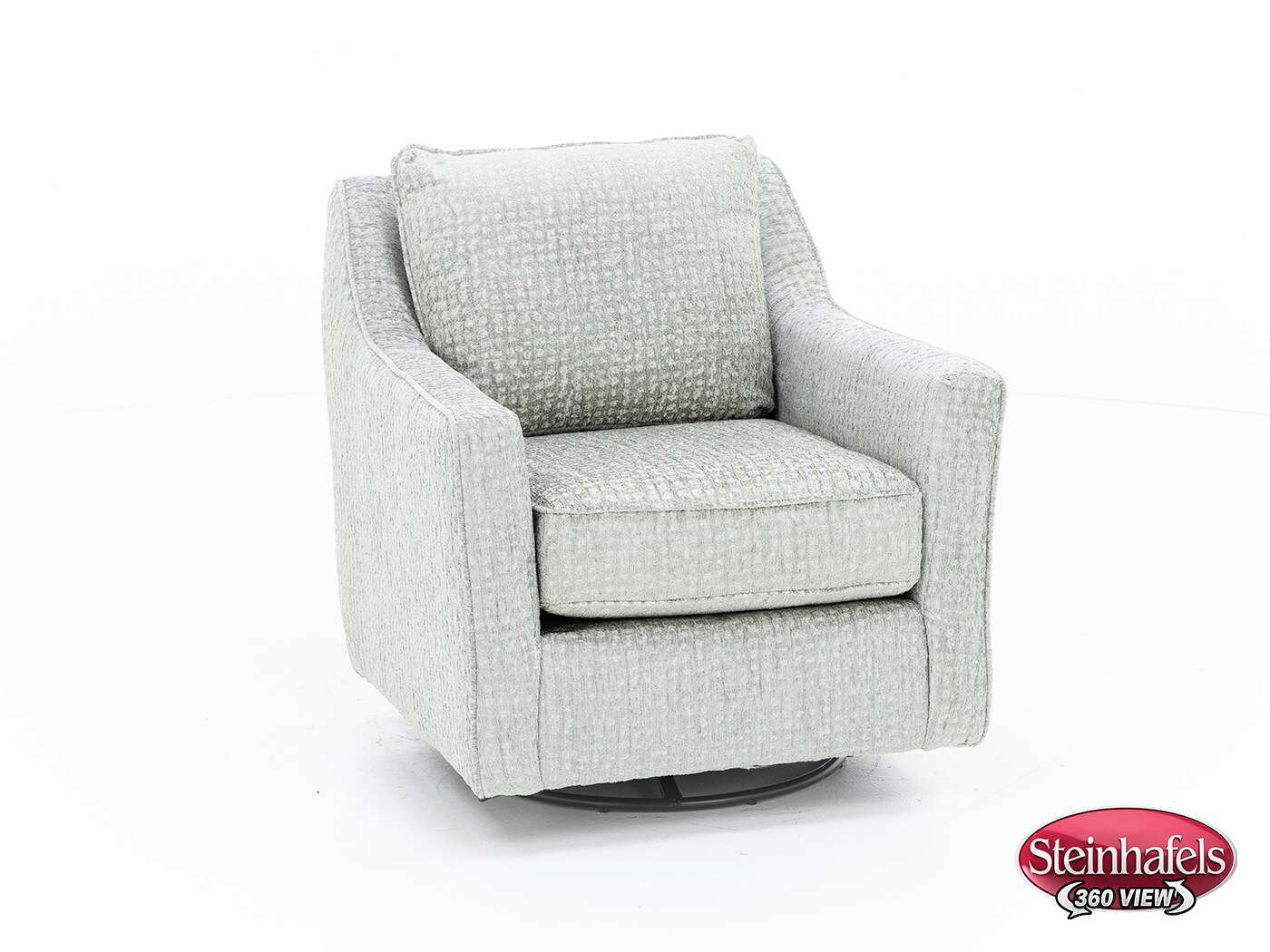 fusion furniture grey swivel chair  image z  