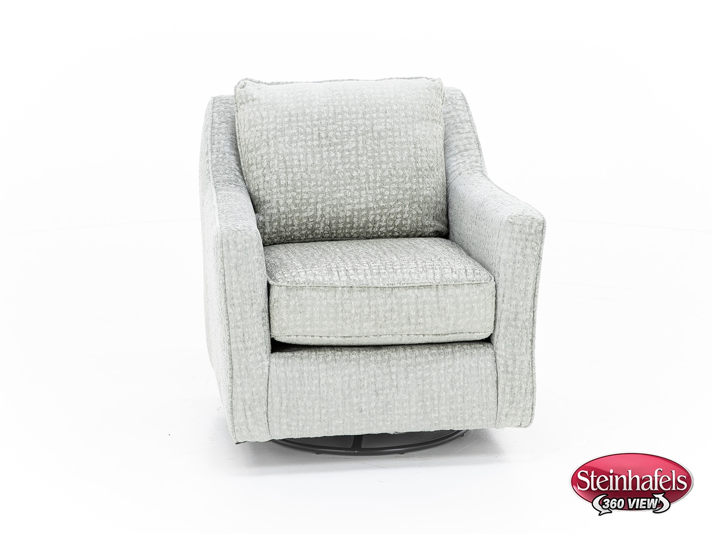 fusion furniture grey swivel chair  image z  