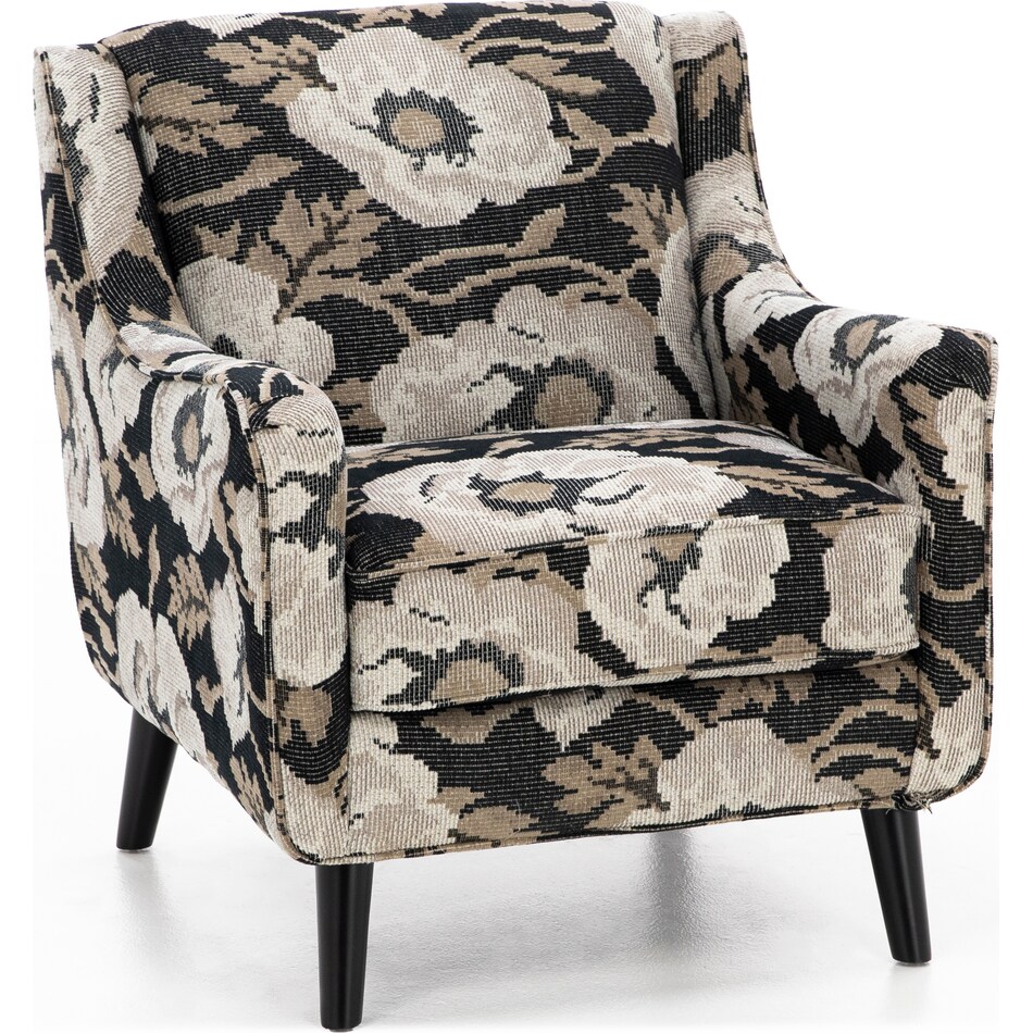 fusn black accent chair z  