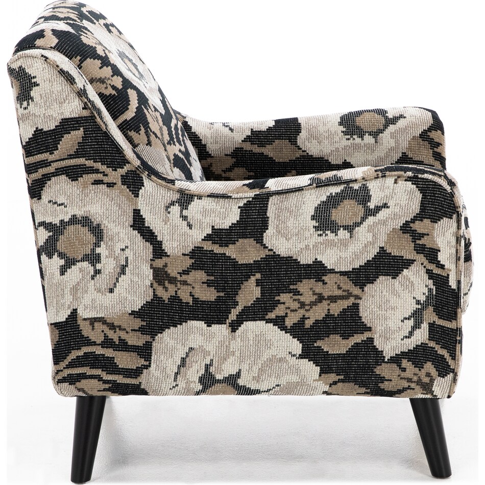 fusn black accent chair z  