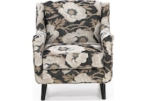 fusn black accent chair z  