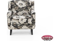 fusn black accent chair  image z  