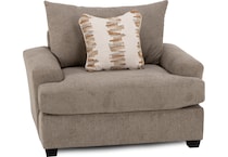 fusn brown chair and a half z  