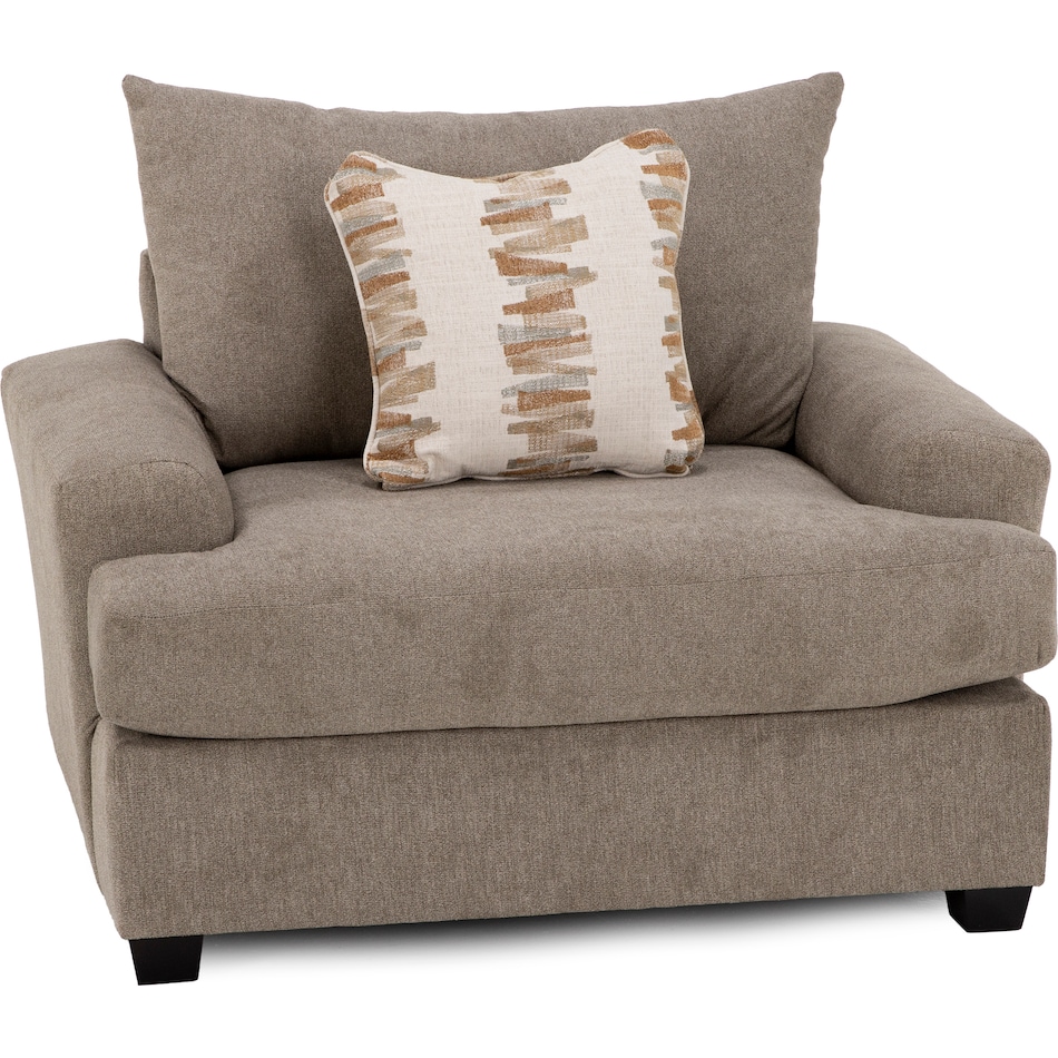 fusn brown chair and a half z  