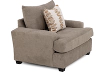 fusn brown chair and a half z  