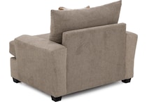 fusn brown chair and a half z  