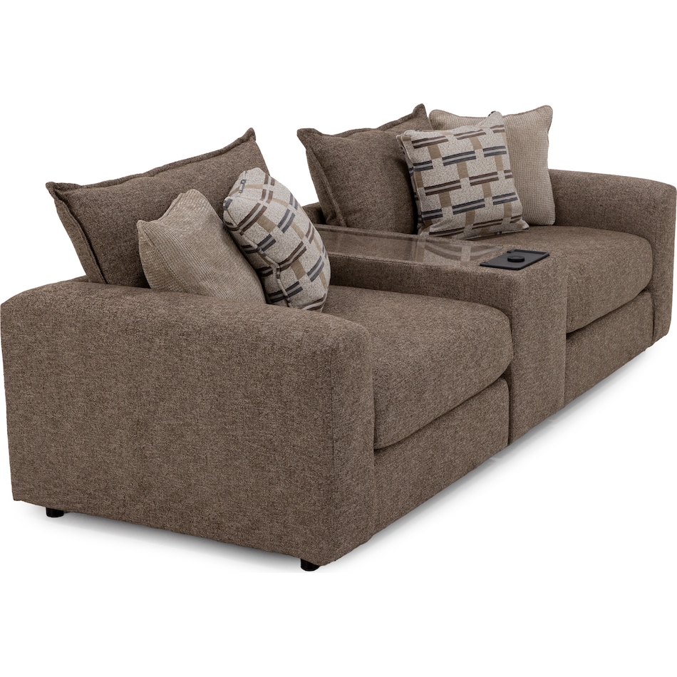 fusn brown sta fab sectional pieces pkg  