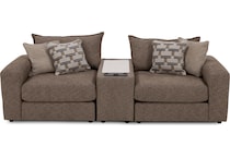 fusn brown sta fab sectional pieces pkg  