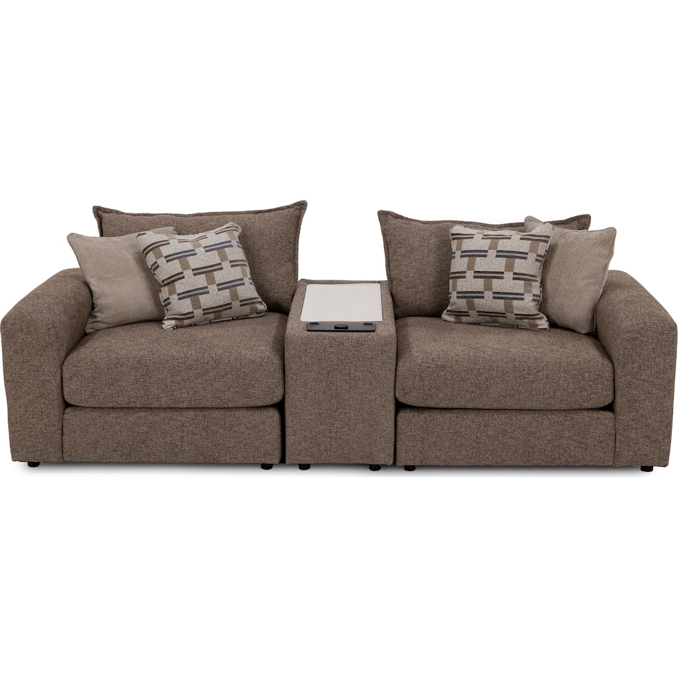 fusn brown sta fab sectional pieces pkg  