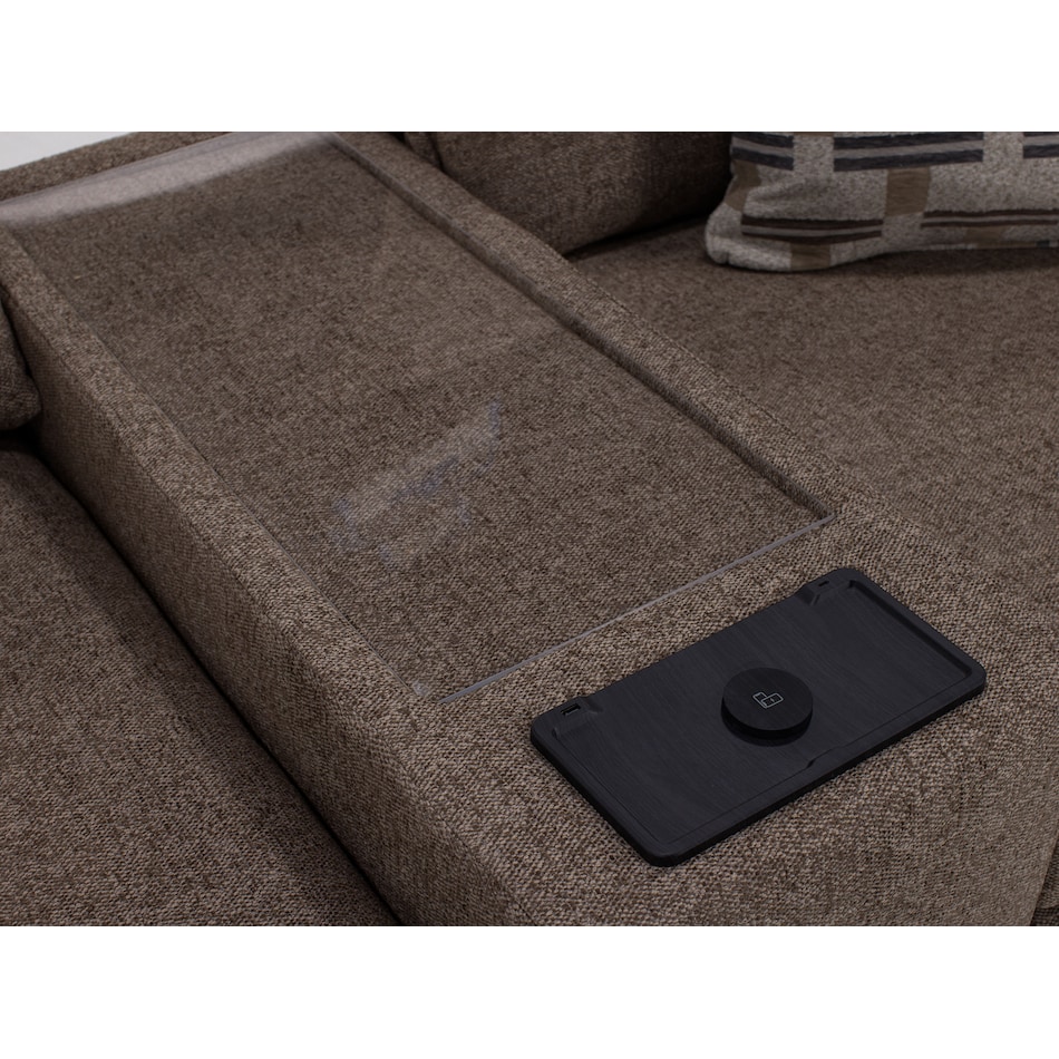 fusn brown sta fab sectional pieces pkg  