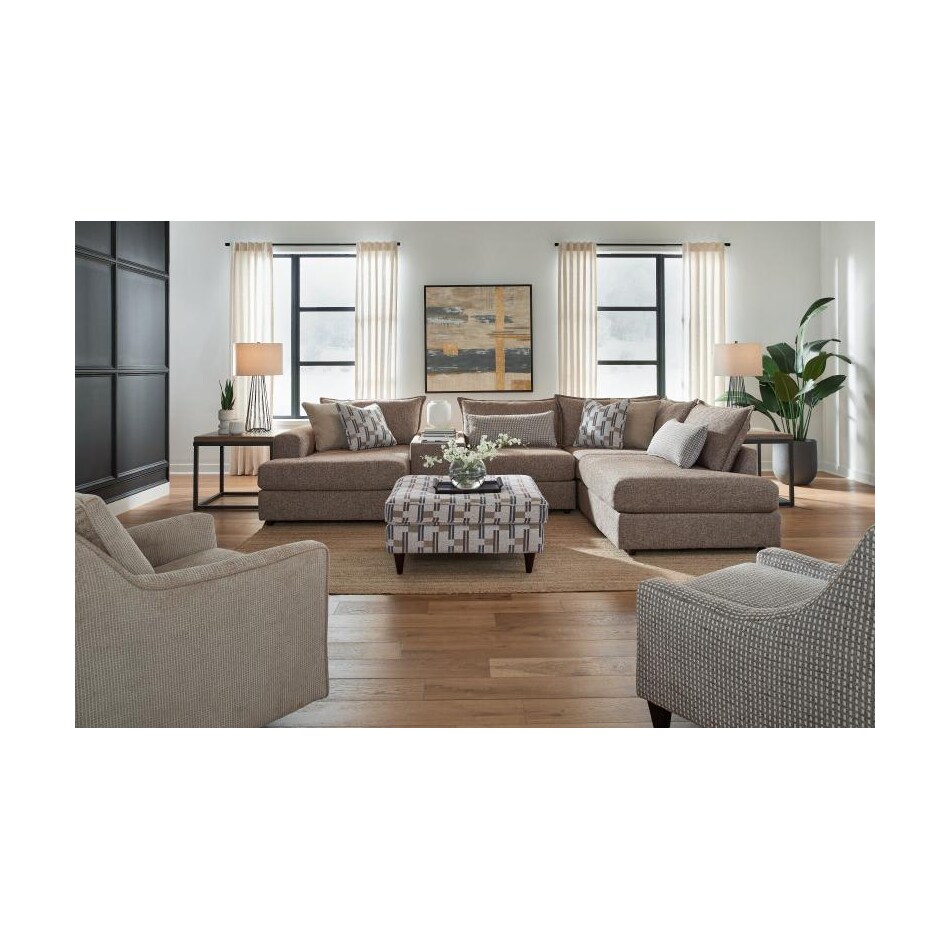 fusn brown sta fab sectional pieces pkg  