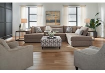 fusn brown sta fab sectional pieces pkg  