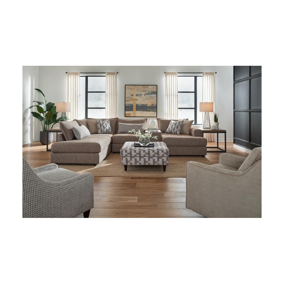 fusn brown sta fab sectional pieces pkg  
