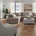 fusn brown sta fab sectional pieces pkg  
