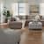 fusn brown sta fab sectional pieces pkg  