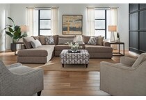 fusn brown sta fab sectional pieces pkg  