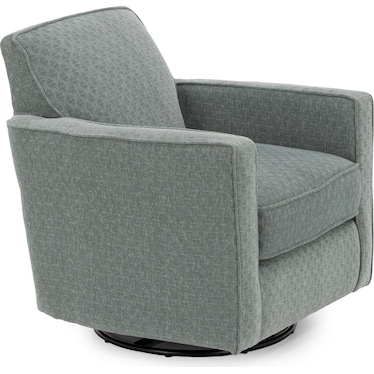 Griffin Accent Swivel Glider in Seafoam