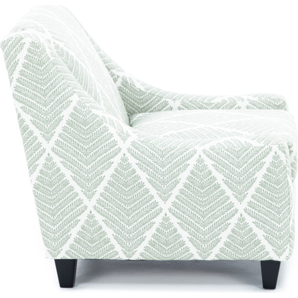 fusn green accent chair   
