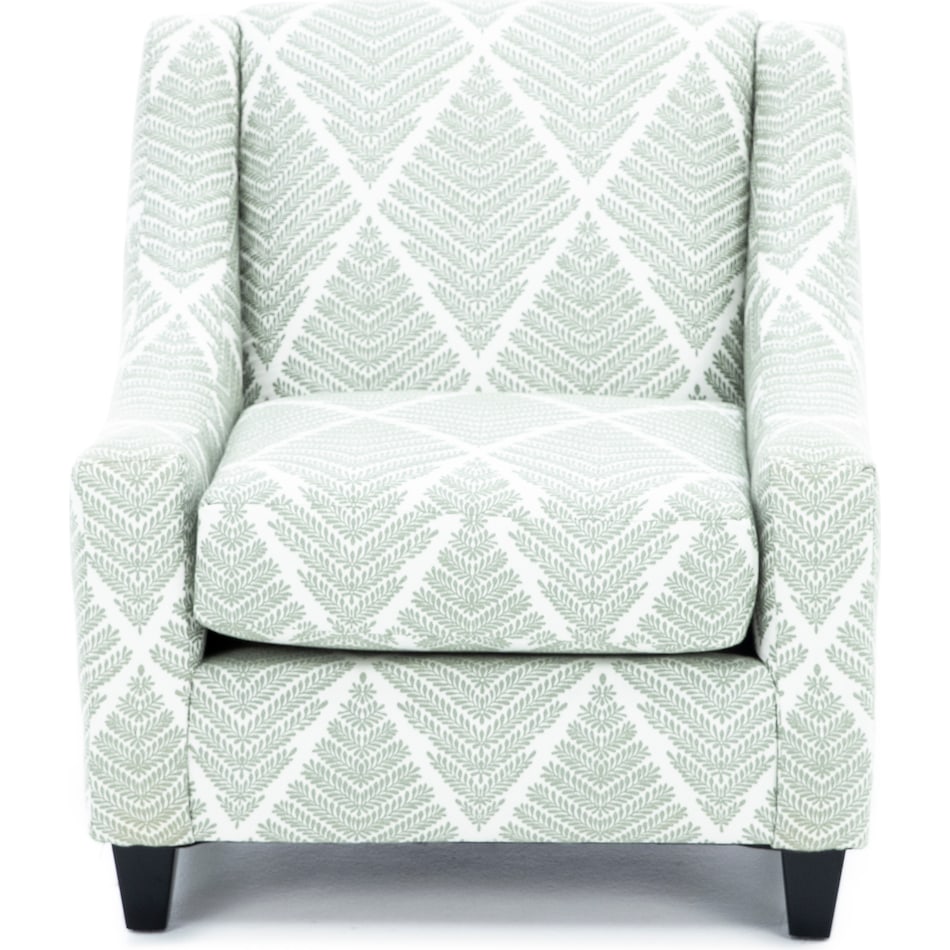 fusn green accent chair   
