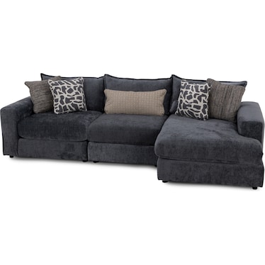 Elsa 3-Pc. Chaise Sofa