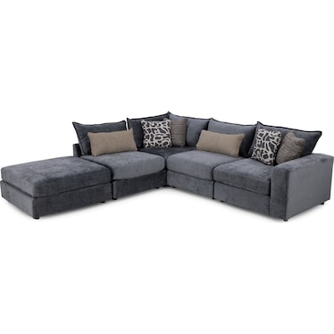 Elsa 4-Pc. Modular With Ottoman