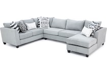 fusn grey sta fab sectional pieces zpkg  