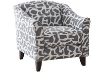 fusn lilypad charcoal accent chair mto  