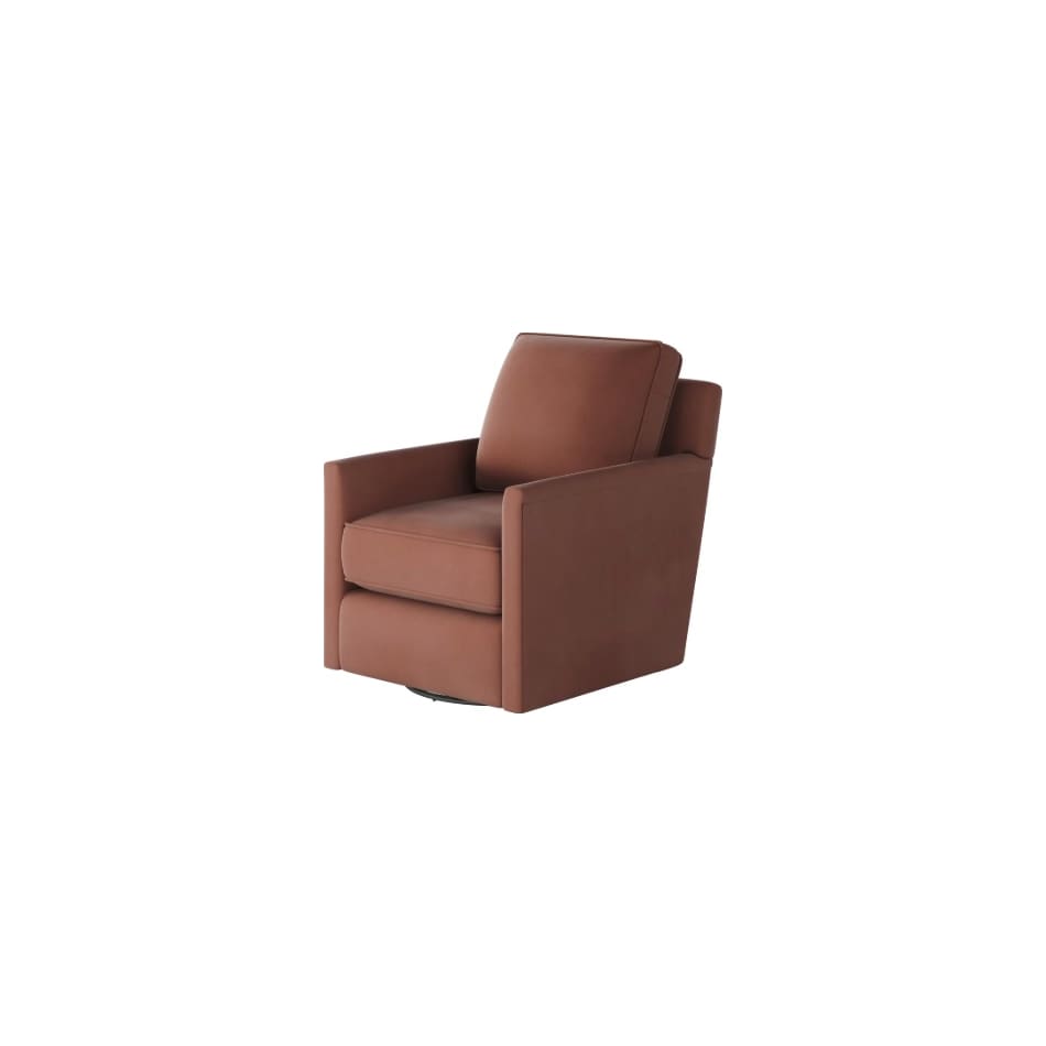 fusn red swivel chair   