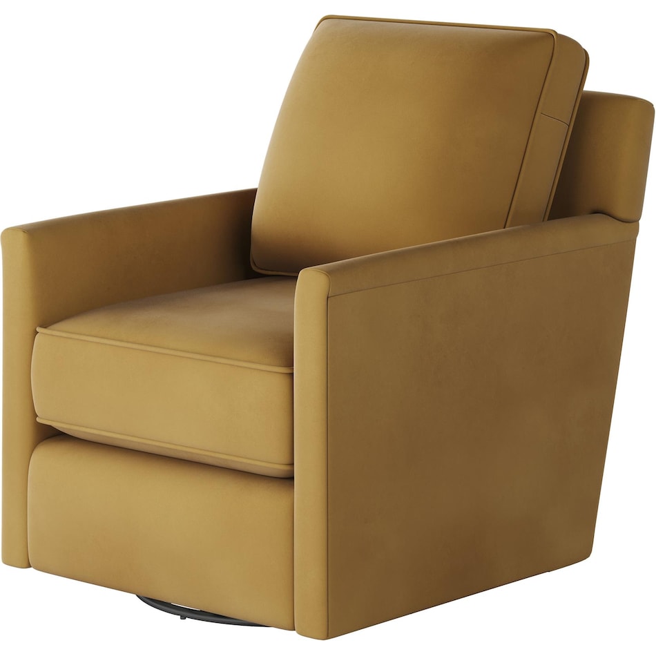 fusn yellow swivel chair   