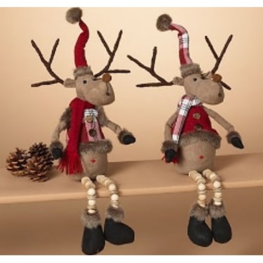Assorted Plush Holiday Moose 16"H (Each)