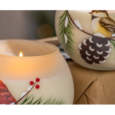Assorted Winter Bird Candle 4.7"W x 3.9"H Each