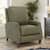 Locklear Leather High Leg Recliner in Olive