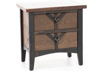grng brown two drawer   