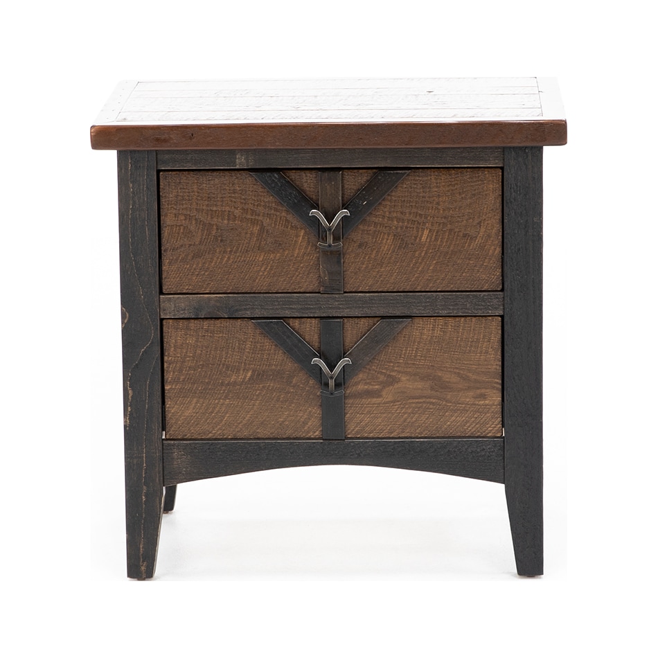 grng brown two drawer   