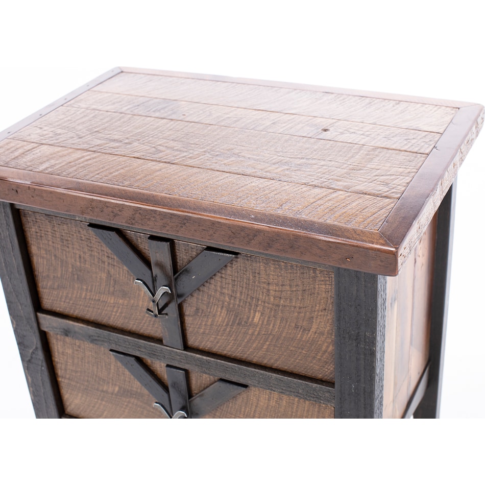 grng brown two drawer   