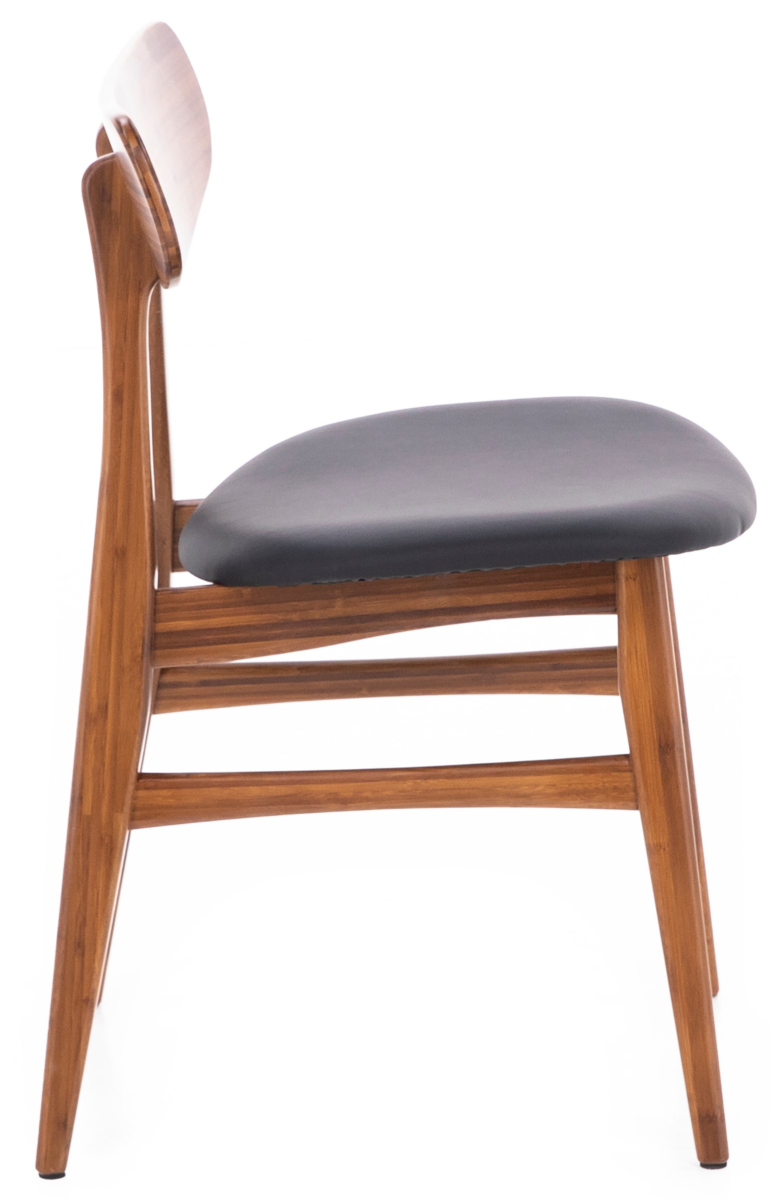 Bamboo Nala Side Chair With Leather Seat | Steinhafels