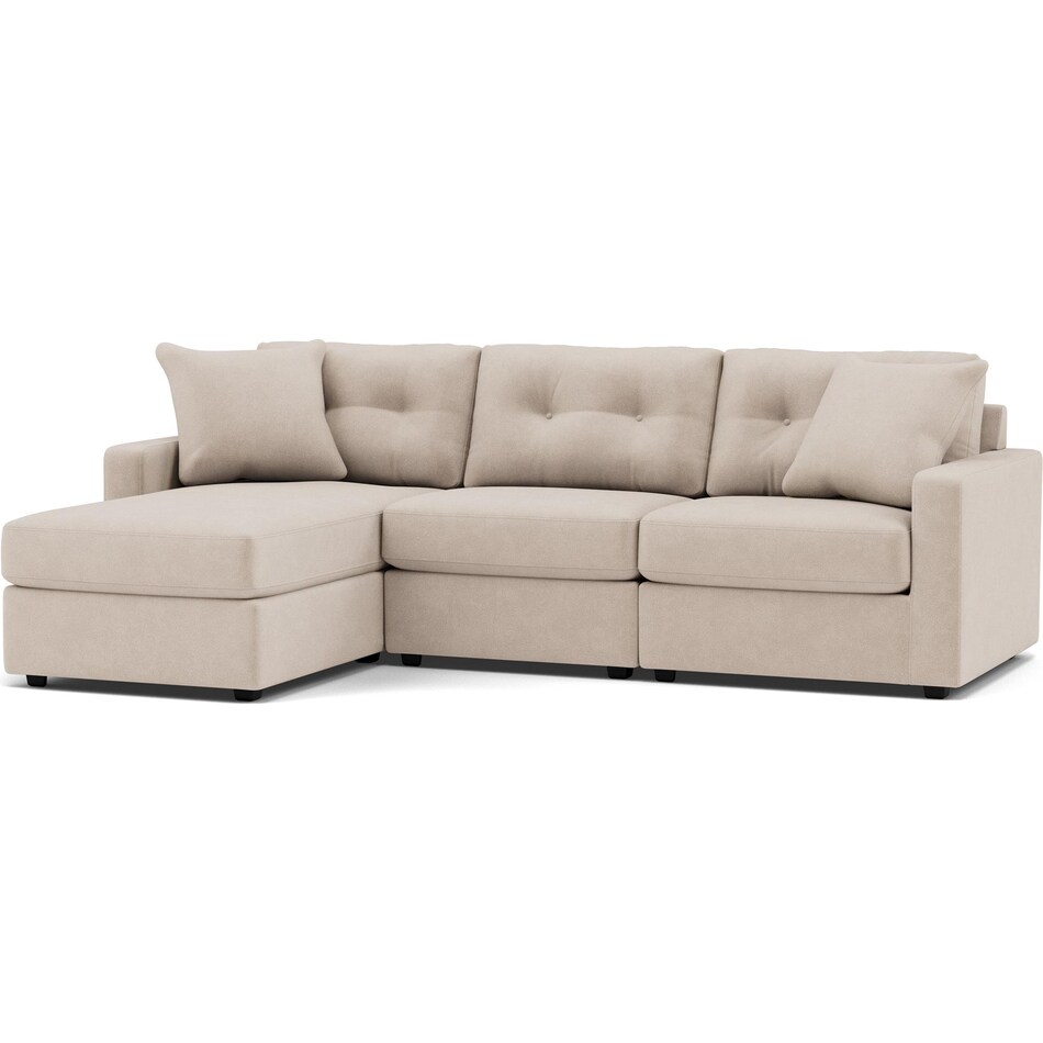 h m richards inc beige sta fab sectional pieces pkg  