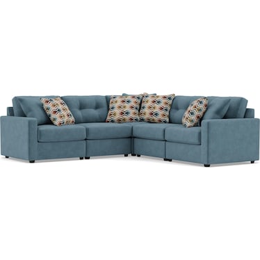 Modular One 7-Pc. Sectional in Teal