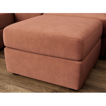 Modular One Bumper Ottoman in Cantaloupe