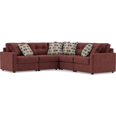 Modular One 7-Pc. Sectional in Merlot