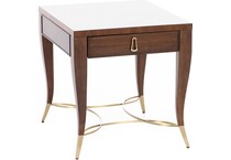 hammary furniture brown end table vanta  