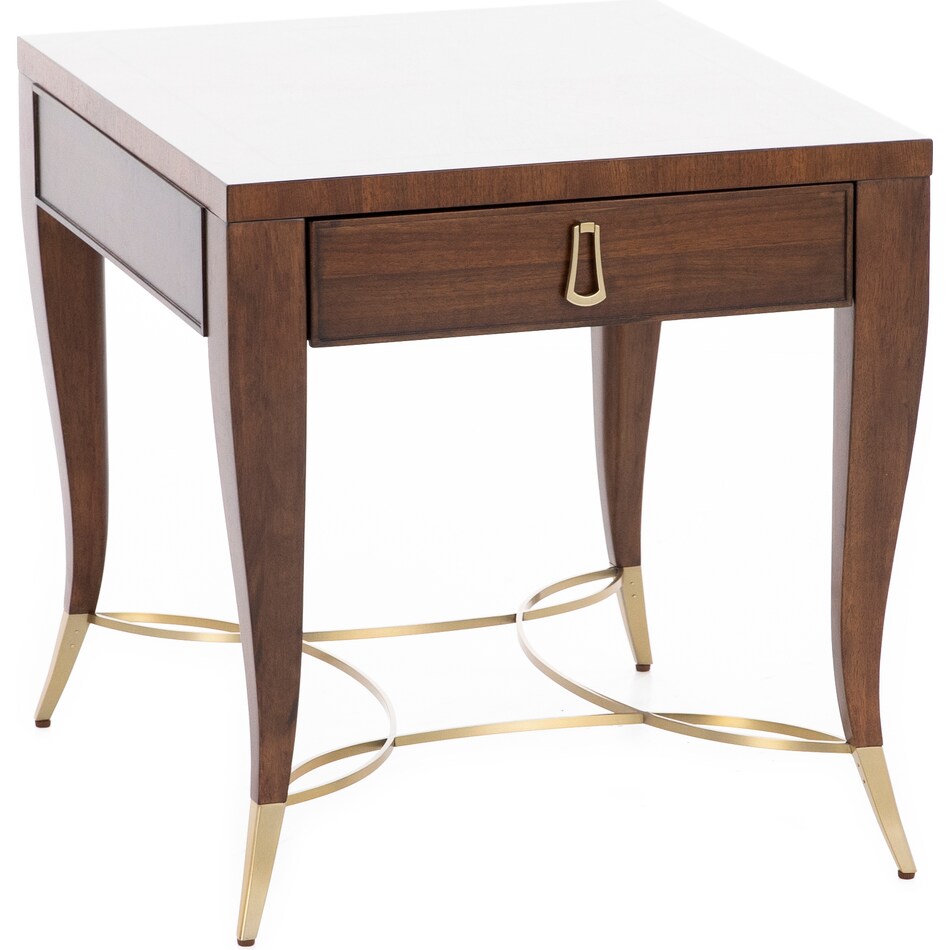 hammary furniture brown end table vanta  