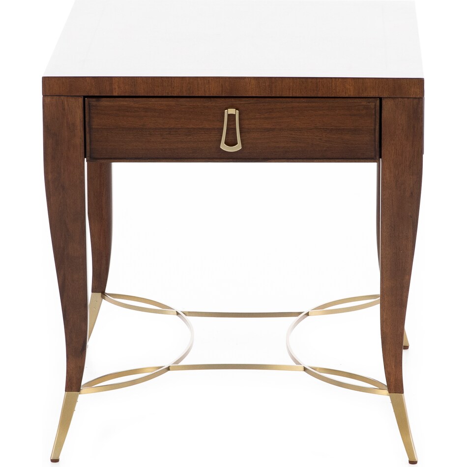 hammary furniture brown end table vanta  