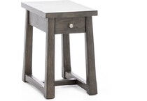 hamy brown chairside table torre  