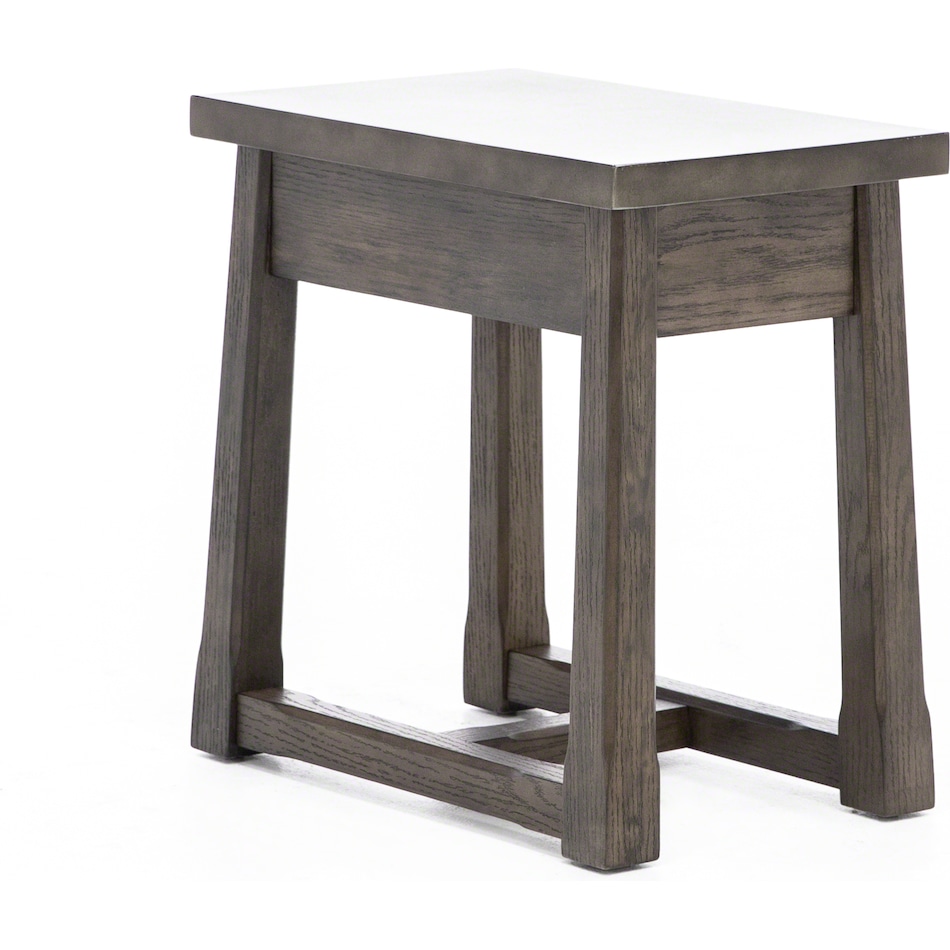 hamy brown chairside table torre  