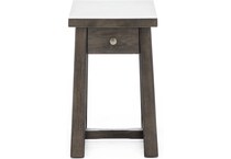 hamy brown chairside table torre  