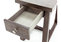 hamy brown chairside table torre  