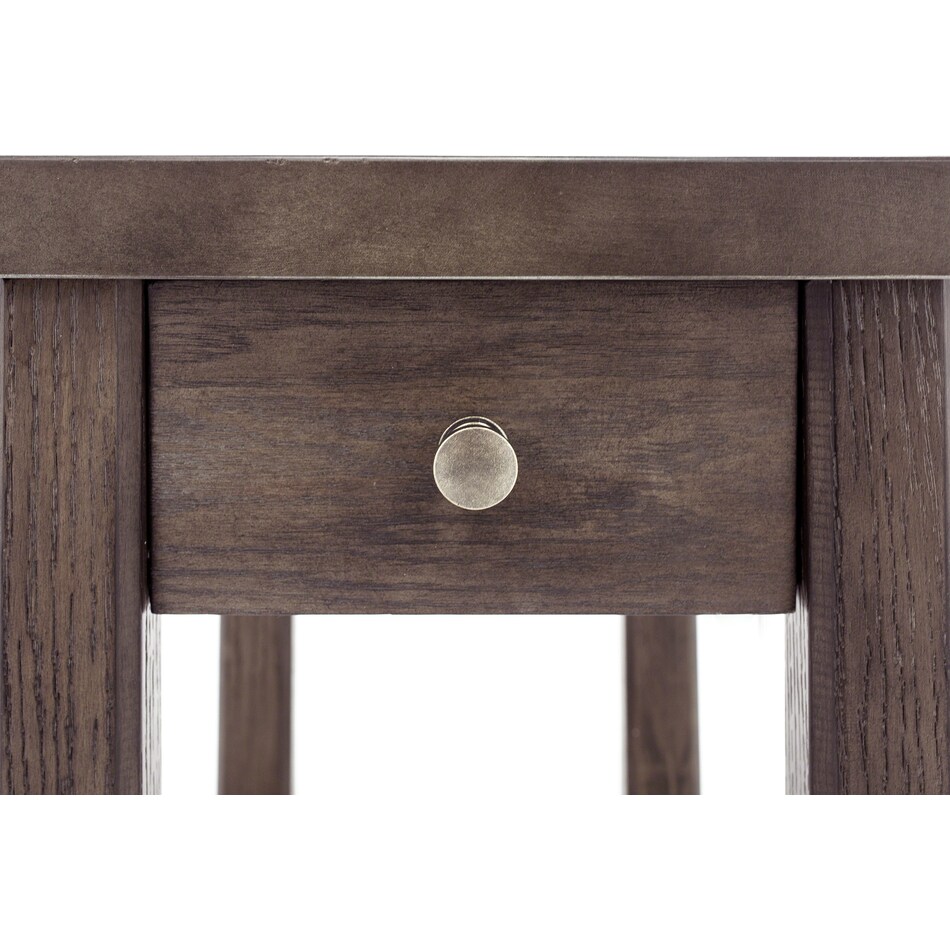 hamy brown chairside table torre  